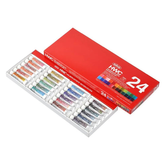 Holbein Transparent Watercolors Granulating Colors 5ml 24 color set 13591 - WAFUU JAPAN