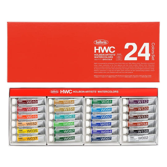 Holbein Transparent Watercolors W405 5ml 24 color set 3405 - WAFUU JAPAN