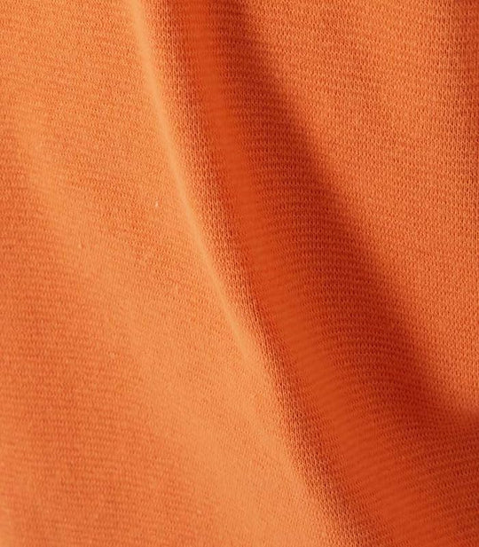 HOLLYWOOD RANCH MARKET Stretch - Rib Long - Sleeve T-Shirt Orange Made in JAPAN - WAFUU JAPAN