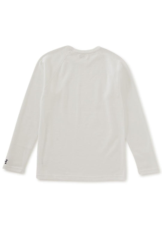 HOLLYWOOD RANCH MARKET Stretch Rib Long - Sleeve Tee White Made in Japan - WAFUU JAPAN