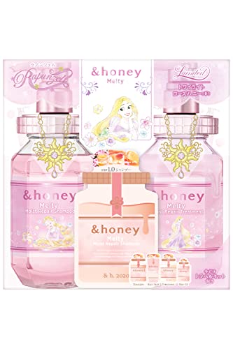 &Honey Melty Shampoo Treatment set Moist Repair Rapunzel Twilight Rose Honey Scent - WAFUU JAPAN