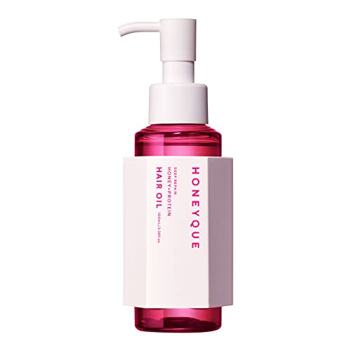 HONEYQUE Deep Repair Custom Hair Oil Sleek Flare Pink Berry Scent 100ml - WAFUU JAPAN