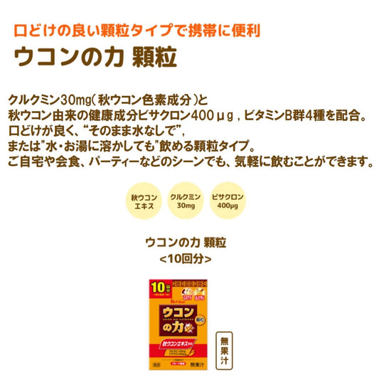 House Foods Ukon no Chikara Turmeric Granules (10 Servings) - WAFUU JAPAN