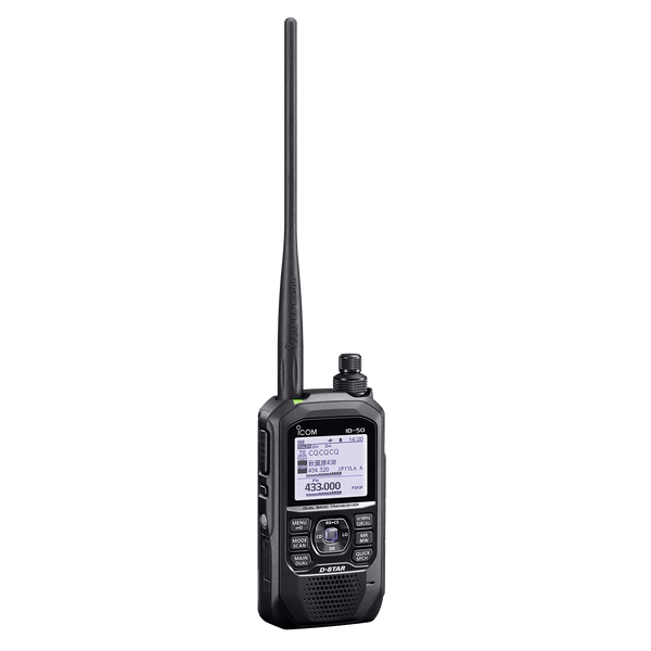 ICOM ID-50 VHF/UHF Multi-Function D-Star 144/430MHz USB Handheld Trans –  WAFUU JAPAN