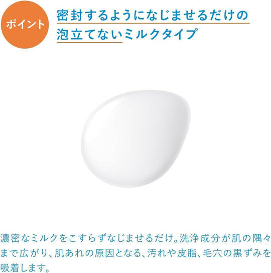 IHADA Medicated Moisturizing Milk Face Wash 140 mL - WAFUU JAPAN