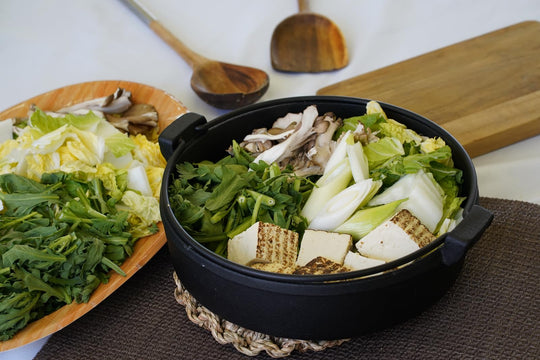 Ikenaga Iron Works Iron Sukiyaki Pot “Kizuna” 24cm - WAFUU JAPAN