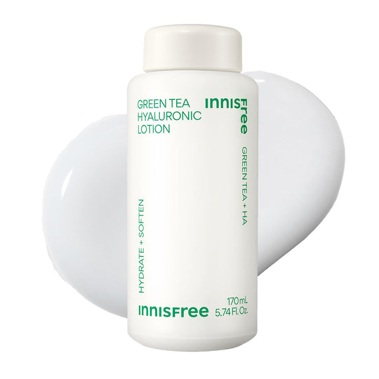 Innisfree Green Tea Hyaluronic Lotion 170ml Moisturizing for Oily Dry Skin - WAFUU JAPAN