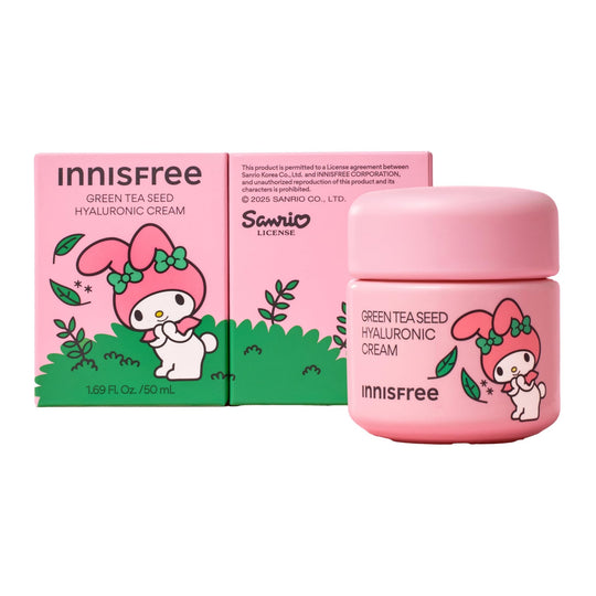 Innisfree Green Tea Seed Hyaluronic Cream My Melody Limited Edition 50mL - WAFUU JAPAN