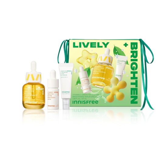 Innisfree Holiday Vitamin C Green Tea Enzyme Bright Serum Special Set - WAFUU JAPAN