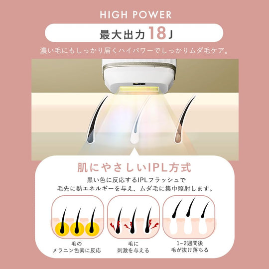 IRIS OHYAMA MiCOLA Hair Remover for Face Body VIO 300000 Flashes LB - M101 - T AC100 - 240V - WAFUU JAPAN