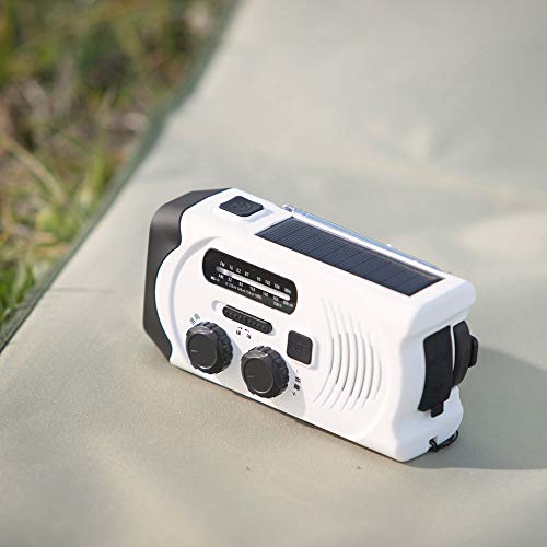 IRIS OHYAMA Radio Disaster prevention goods Small rechargeable hand crank led light JTL - 29 White - WAFUU JAPAN