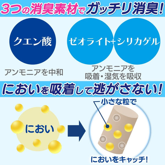 Iris Ohyama System Toilet Deodorizing Sand with Citric Acid for Cats 6L - WAFUU JAPAN