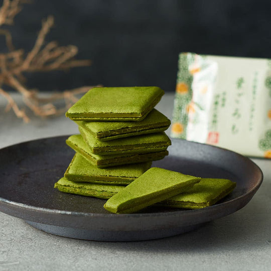Itohkyuemon Uji Matcha Chocolate Langue de Chat Cookies 10 Pieces - WAFUU JAPAN