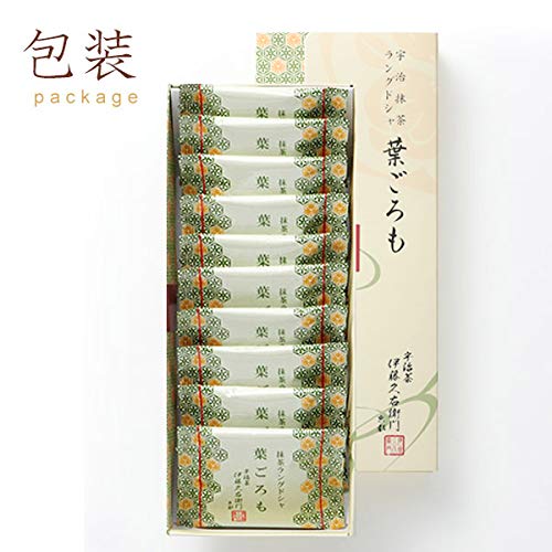 Itohkyuemon Uji Matcha Chocolate Langue de Chat Cookies 10 Pieces - WAFUU JAPAN