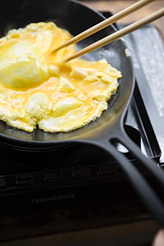 Iwachu Nambu Tekki Omelette Pan 24cm IH Blackened Finish Made in Japan - WAFUU JAPAN