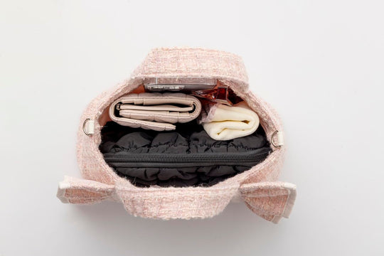 Jill by Jill Stuart Tweed Frill Bag PINK ver (Mook Book) - WAFUU JAPAN