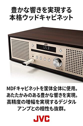 JVC KENWOOD JVC NX-W30 Bluetooth 4.2 EDR Wood cabinet walnut CD/FM/USB/phone - WAFUU JAPAN