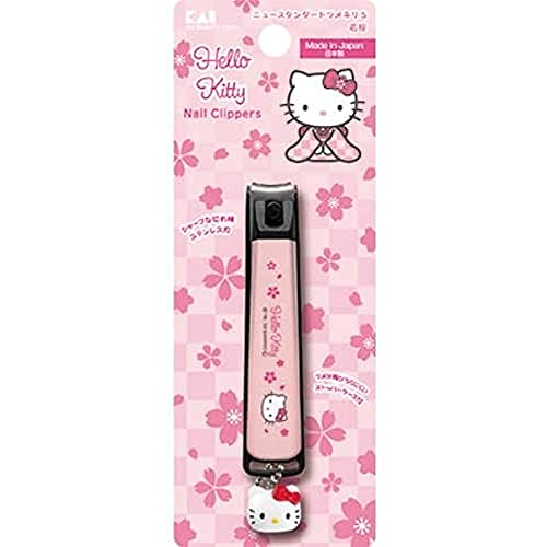 KAI KITTY Hanazakura Curved Blade Nail Clipper S Size Made in Japan KK2536 - WAFUU JAPAN