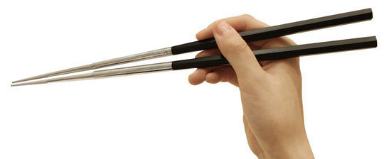 KAI SELECT100 Stainless Steel Rapeseed Chopsticks 33cm Made in Japan DH3104 - WAFUU JAPAN