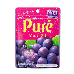 Kanro Pure Gummy Grape 56g Pack of 6 - WAFUU JAPAN