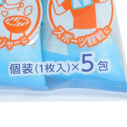 Kao Biore Cooling Towels Unscented 5 sheets - WAFUU JAPAN