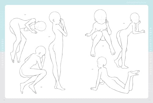 Kawaguchi Issa Onna - no - Illustration Pose Collection: Natural and Cute Everyday Poses 350 - WAFUU JAPAN