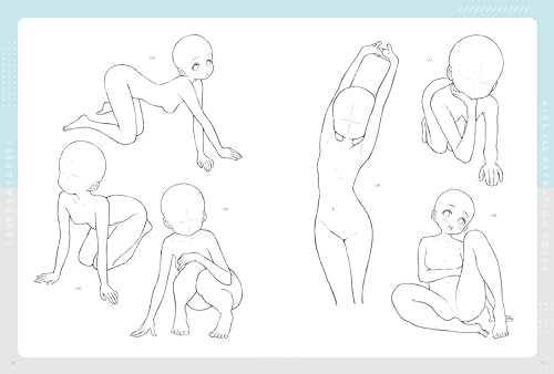 Kawaguchi Issa Onna - no - Illustration Pose Collection: Natural and Cute Everyday Poses 350 - WAFUU JAPAN