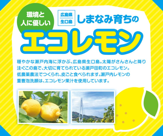 Keana Nadeshiko Setouchi Lemon baking soda foam face wash foam 100g - WAFUU JAPAN