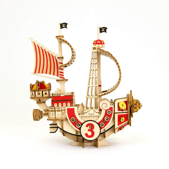 Ki - gu - mi Wooden 3D Puzzle Thousand Sunny Ship DIY Educational Toy for Kids Adults - WAFUU JAPAN