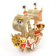 Ki-gu-mi 3D Trä Pussel Thousand Sunny Skepp DIY Utbildningsleksak för Barn Vuxna