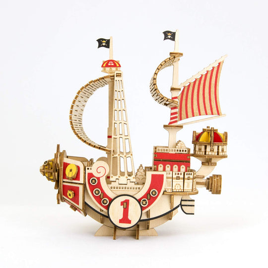 Ki - gu - mi Wooden 3D Puzzle Thousand Sunny Ship DIY Educational Toy for Kids Adults - WAFUU JAPAN