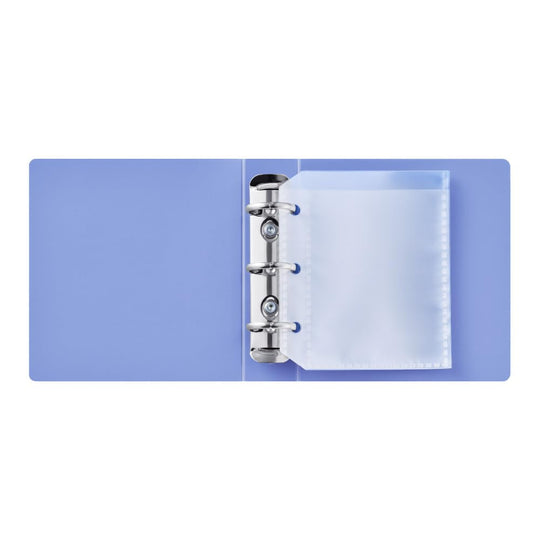 King Jim Mini Ring Binder Card File 3 - Hole MN637 - B Blue - WAFUU JAPAN