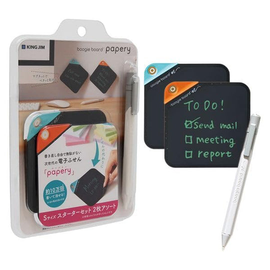 KINGJIM Electronic Memo Pad Boogie Board BB - 18 Papery S Size Starter Set - WAFUU JAPAN