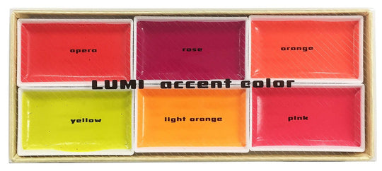 Kissho Japanese Painting Colors Luminescent Accent Set 6 Colors - WAFUU JAPAN