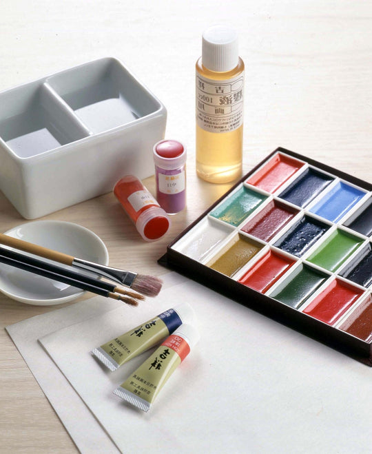 Kissho Japanese Painting Tube Paint Set 30 Colors No.1 - WAFUU JAPAN