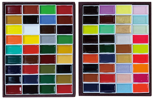 Kissho Japanese Painting Watercolor Set Premium 72 Colors - WAFUU JAPAN