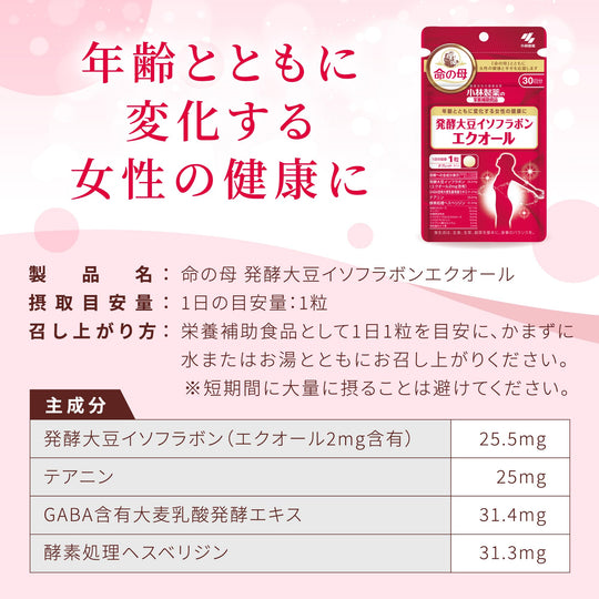 Kobayashi Soy Isoflavone Supplement 30 Tablets (30 - Day Supply) - WAFUU JAPAN