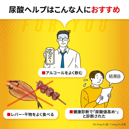 Kobayashi Uric Acid Help Luteolin Supplement 60 Tablets (30 - Day) - WAFUU JAPAN