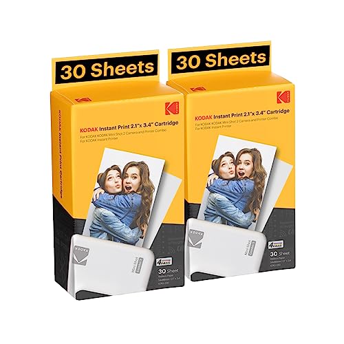 Kodak 4PASS Film Cartridge 60 Sheets for Mini 2 Retro Mini Shot 2 Retro - WAFUU JAPAN