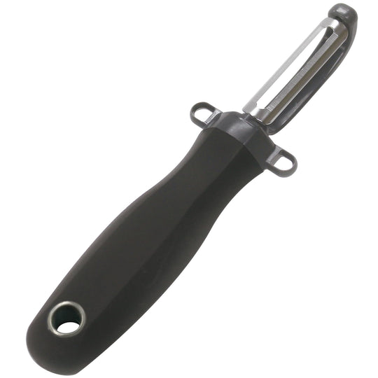 Kokubo Vertical Peeler Stainless Steel Blade Ergonomic Handle KK - 617 Black - WAFUU JAPAN