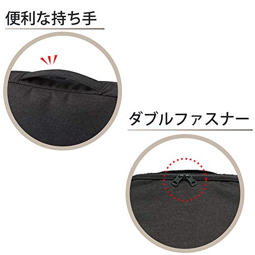 KOKUYO Bag in Bag Tool Pen Stand Organizer HakoBiz KAH - HB11D Black - WAFUU JAPAN