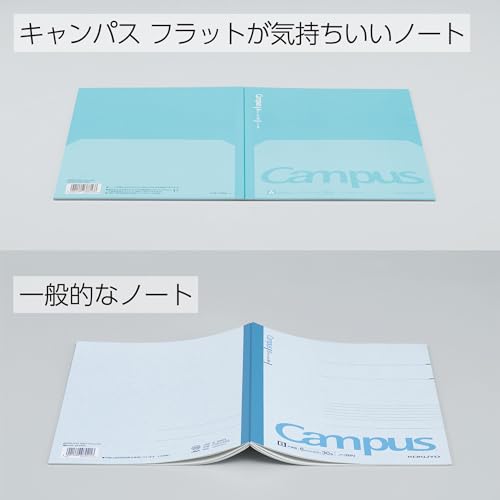 KOKUYO Campus Flat Feels Good Notebook Dot - A Ruled B5 3 - Color Pack No - FL3CATX3 - WAFUU JAPAN