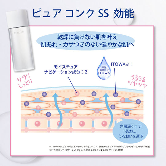 KOSÉ SEKKISEI Clear Wellness Pure Conque SS Moisturizing Lotion 125mL Trial Size - WAFUU JAPAN