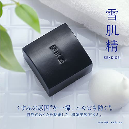 KOSÉ SEKKISEI Facial Cleansing Essence Soap Set 120g with Whitening Lotion Trial - WAFUU JAPAN