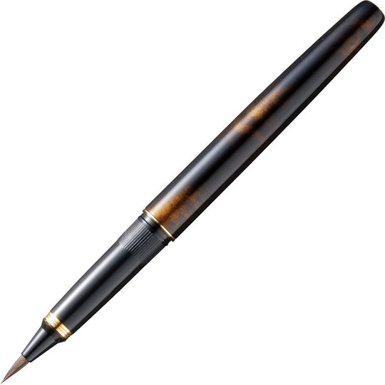 Kuretake Fountain Brush Pen DW141 - 50 Tortoiseshell Gold - WAFUU JAPAN