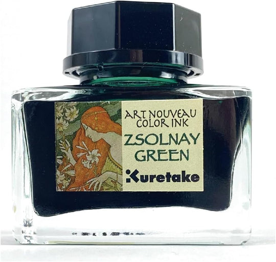 Kuretake Ink Cafe Art Nouveau Zsolnay Green ECF160 - 540 - WAFUU JAPAN