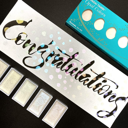 Kuretake Paint Gansai Tambi Opal Colors 6 - Color Set MC20OC/6V - WAFUU JAPAN
