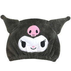 Kuromi Fuzzy Hair - Dry Towel Cap for Bath & Pool — Kuromi & Sumikko Gurashi - WAFUU JAPAN