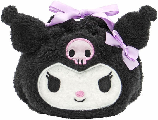 Kuromi Round Drawstring Pouch - WAFUU JAPAN