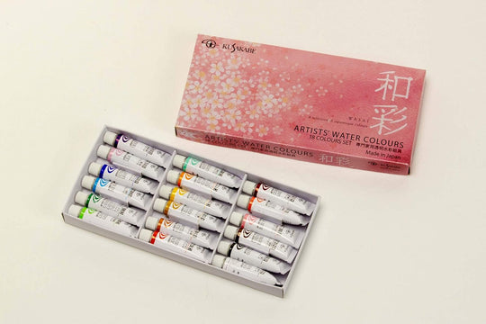 Kusakabe Transparent Watercolor Paint Set 18 Colors 5ml Japanese Style - WAFUU JAPAN